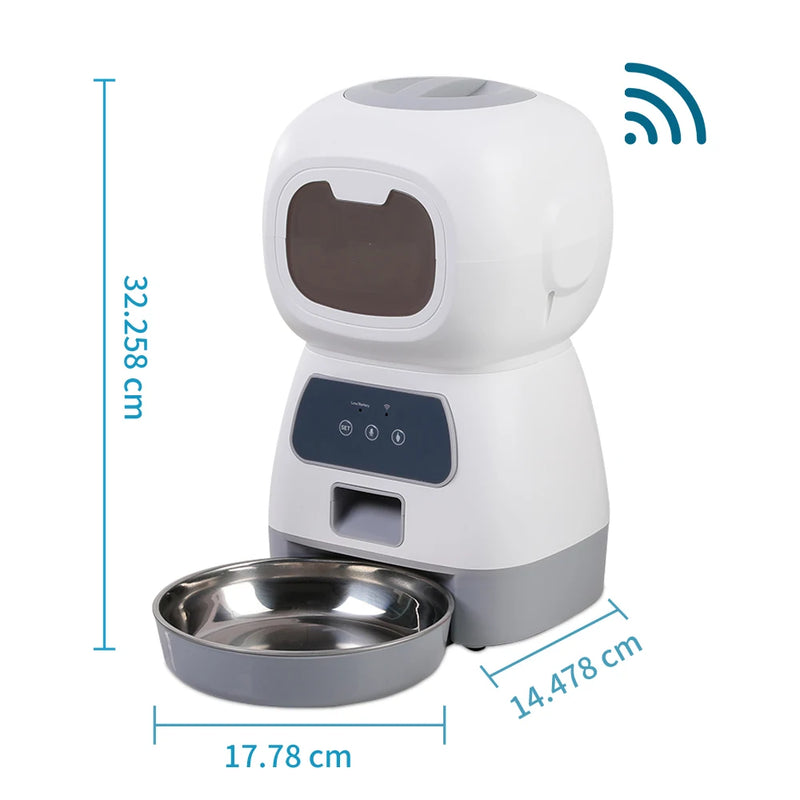 DOSADOR PROGRAMÁVEL DE RAÇÃO PARA CÃES E GATOS SMART FEEDER.